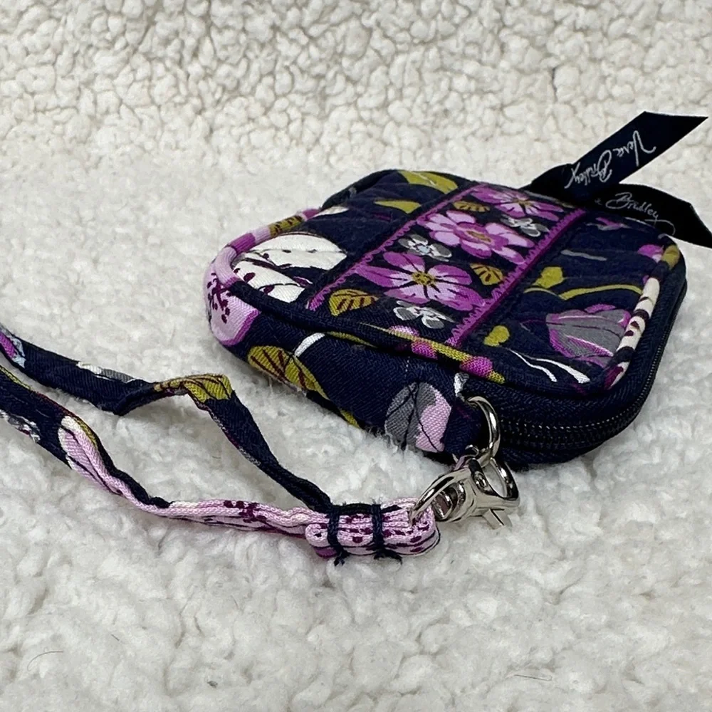 Vera Bradley Floral Nightingale Pattern Card Case Wristlet 5x3.5